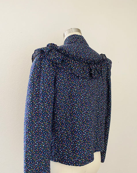 1970s Jessica's Gunnies Vintage Quilted Cotton Floral Jacket