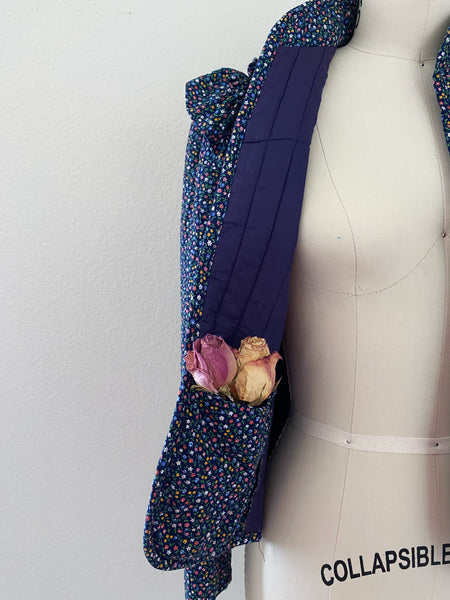 1970s Jessica's Gunnies Vintage Quilted Cotton Floral Jacket