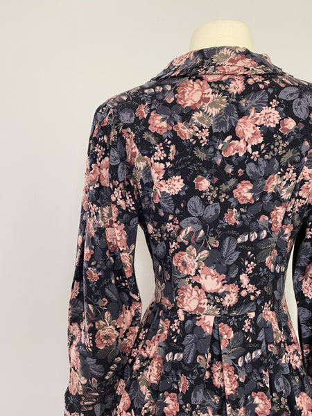 1980s LAURA ASHLEY Mid-Length Floral Dress